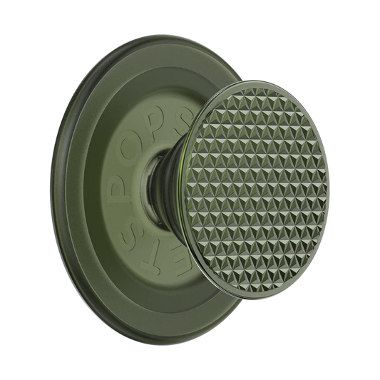 PopSockets Olive Triangle Knurl MagSafe PopGrip