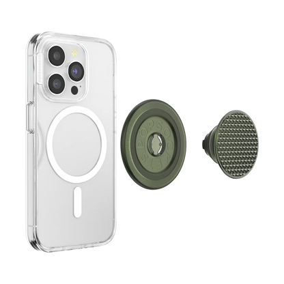 PopSockets Olive Triangle Knurl MagSafe PopGrip