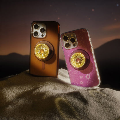 PopSockets Enamel Sun Jewel Amber MagSafe PopGrip