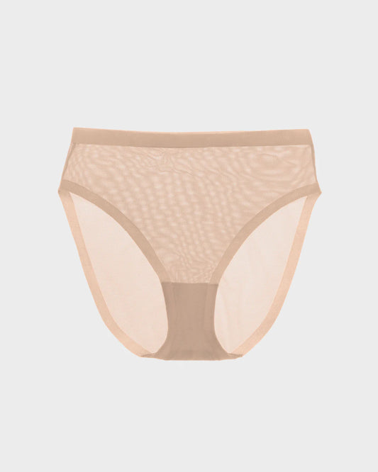 EBY Bra Sheer High Cut - Champagne