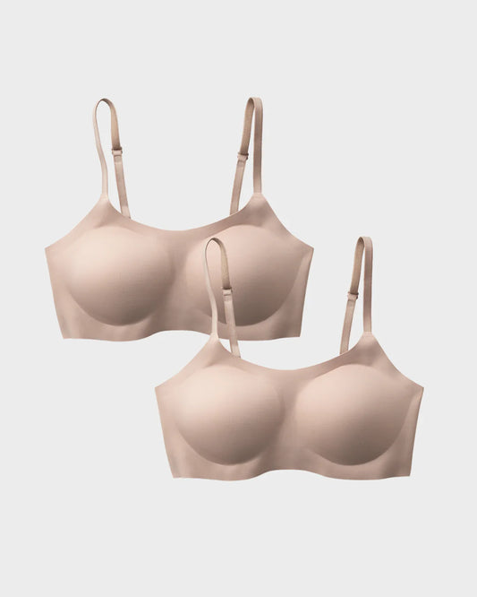 EBY Bra 2 Bra Bundle (Support Bralette) - Nude