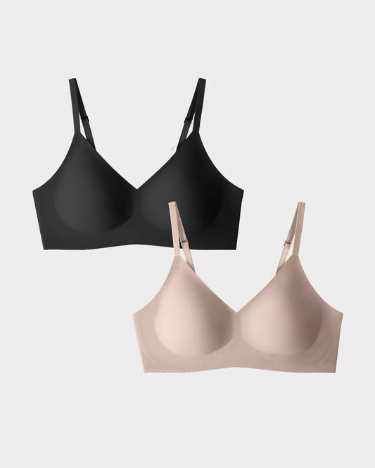 EBY Bra 2 Bra Bundle - Black & Nude Relief Bra