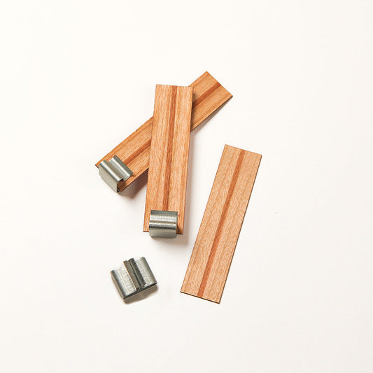 Bramble Berry Short Wide Wooden Wick - 10 wicks (x4)