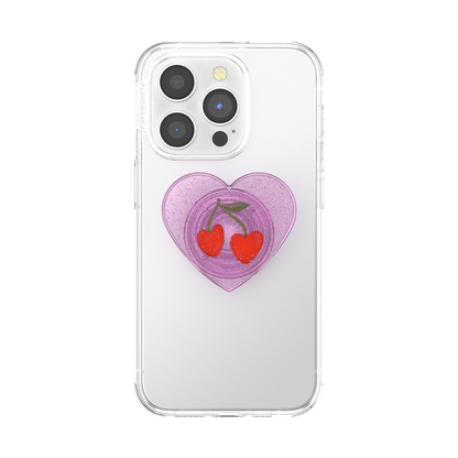 PopSockets Glitter Sugar Plum Cherry Adhesive PopGrip