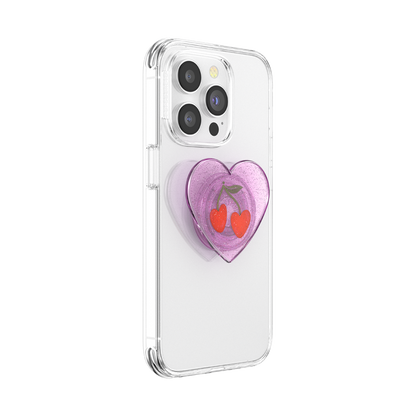 PopSockets Glitter Sugar Plum Cherry Adhesive PopGrip