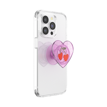 PopSockets Glitter Sugar Plum Cherry Adhesive PopGrip