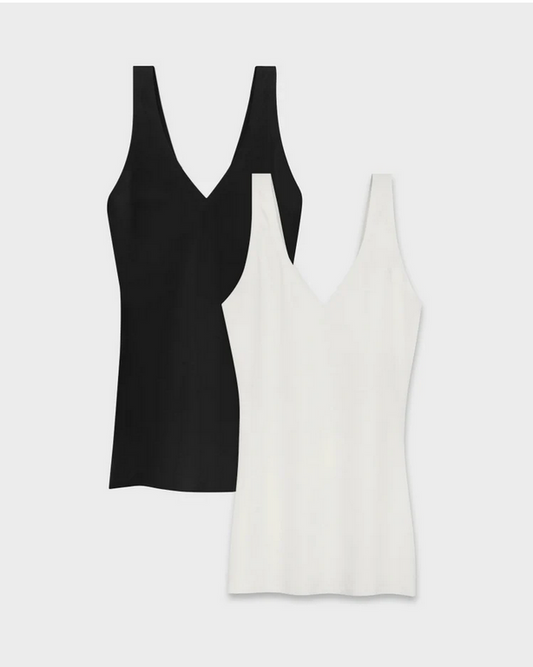 EBY Bra 2 Tank Bundle - Black and Pearl