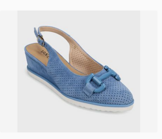 Marmi Shoes Women's Vaneli Dabry - Azure Perf Suede