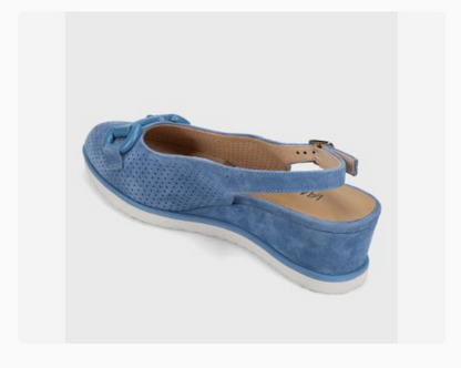 Marmi Shoes Women's Vaneli Dabry - Azure Perf Suede