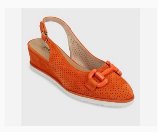 Marmi Shoes Women's Vaneli Dabry - Orange Perf Suede