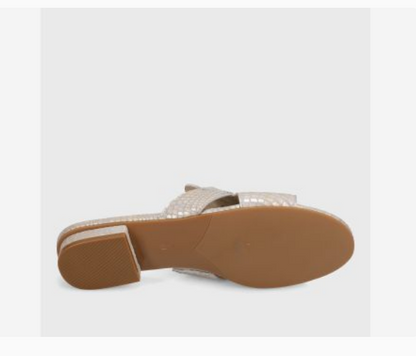 Marmi Shoes Women's Vaneli Beachy - Champagne Boro Print