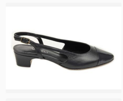 Marmi Shoes Women's Vaneli Aliz - Navy Nappa w/Navy Patent