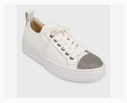 Marmi Shoes Women's Vaneli Yarie -  White Stretch Knit