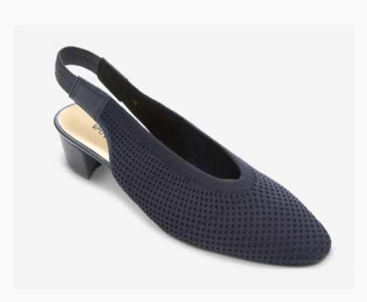 Marmi Shoes Women's Vaneli Abira - Navy Stretch Knit