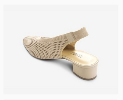 Marmi Shoes Women's Vaneli Abira - Ecru Stretch Knit
