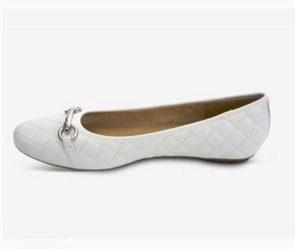 Marmi Shoes Women's Vaneli Stacy - White Quilted Nappa