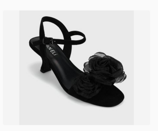 Marmi Shoes Women's Vaneli Lapis -  Black Suede