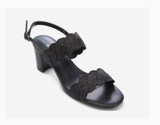 Marmi Shoes Women's Vaneli Lettie - Black Weave Fabric