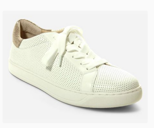 Marmi Shoes Women's Vaneli Coyle - White Perforated Nappa Combo