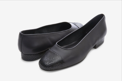 Marmi Shoes Vaneli Fc-313 - Black Nappa/Black Snake Print