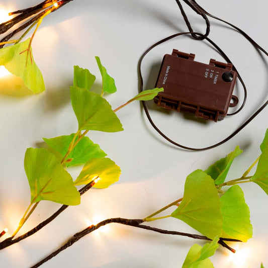 VivaTerra Gingko Lit Garland