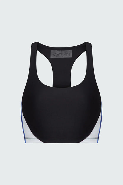 Watskin Sunwear Vivi Bra in Blue Colorblock