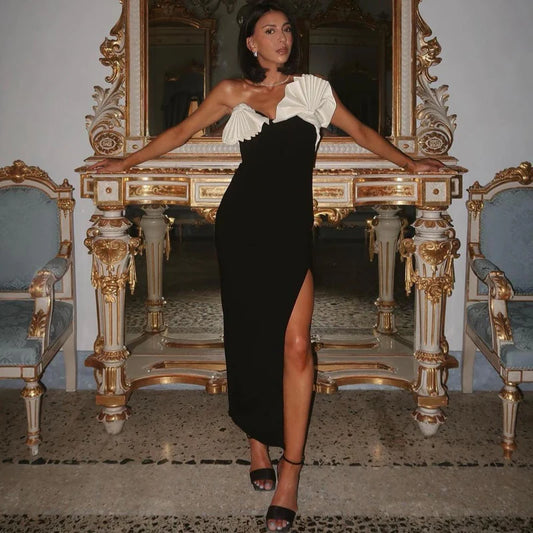 Mermaid Way Bou-njour Ruffled Midi Dress