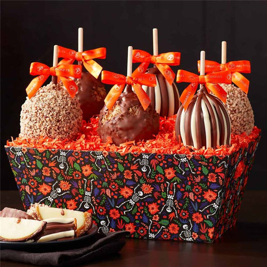 Mrs Prindables Day of the Dead Caramel Apple Gift Tray