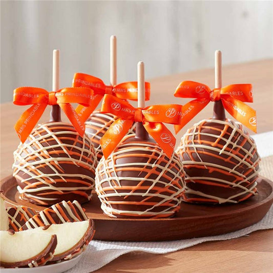 Mrs Prindables Fall Drizzle Caramel Apple 4-Pack