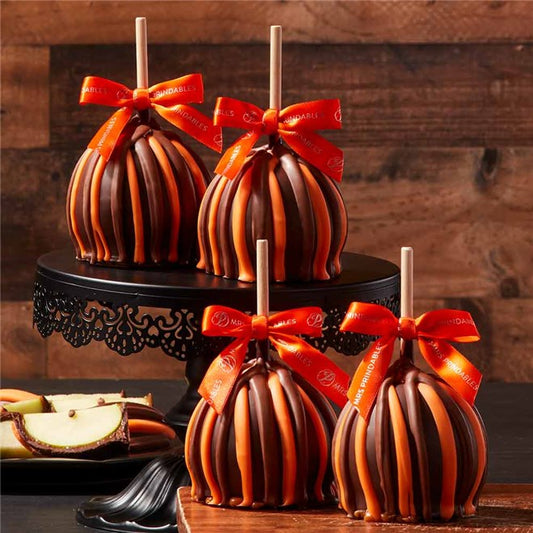 Mrs Prindables Fall Triple Chocolate Caramel Apple 4-Pack