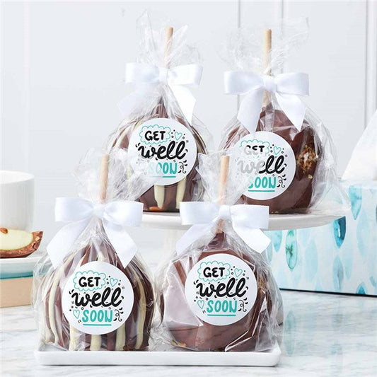 Mrs Prindables Get Well Soon Caramel Apple 4-Pack