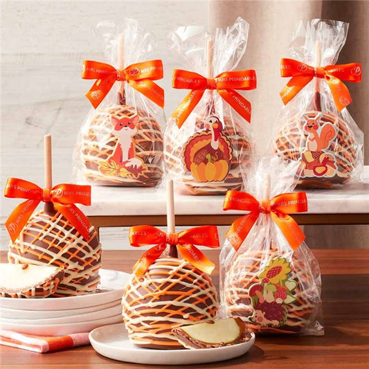 Mrs Prindables Harvest Friends Caramel Apple Gift Set of 6