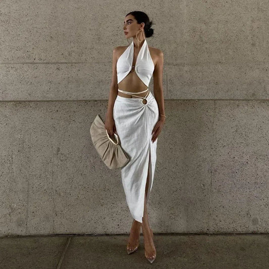 Mermaid Way Kyla Halter Crop Top