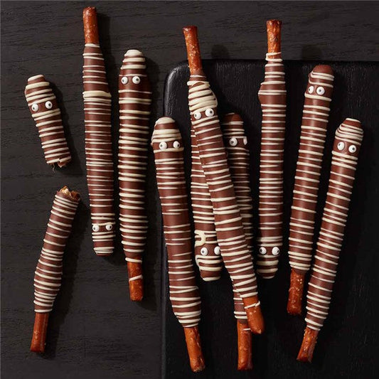 Mrs Prindables Mummy Chocolate & Caramel Dipped Pretzels