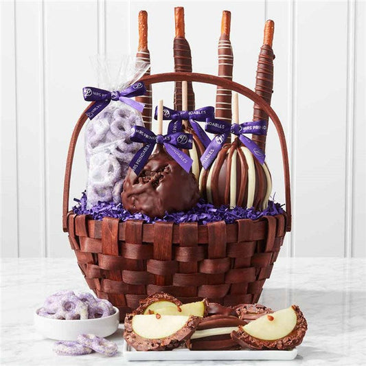 Mrs Prindables Nut-Free Caramel Apple Gift Basket