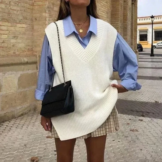 Mermaid Way Shanika Knit Oversized Vest