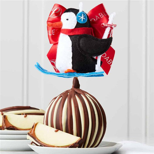 Mrs Prindables Triple Chocolate Hittin’ the Slopes Jumbo Caramel Apple