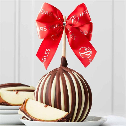 Mrs Prindables Triple Chocolate Holiday Jumbo Caramel Apple