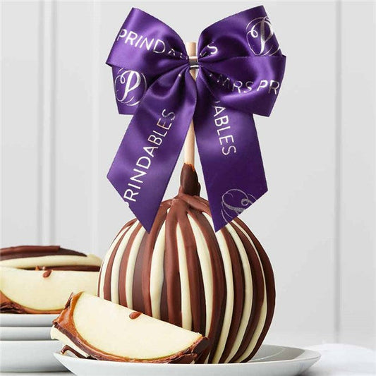 Mrs Prindables Fall Triple Chocolate Jumbo Caramel Apple