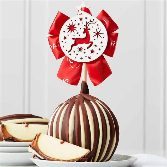 Mrs Prindables Triple Chocolate Prancing Reindeer Jumbo Caramel Apple